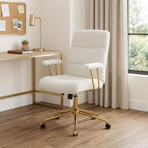 Ergonomic Swivel Rolling Executive Chair with Adjustable Height for Modern Home Office Comfort