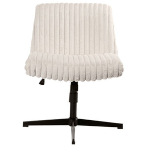 Faux Fur Swivel Gaming Chair with Adjustable Height Rolling Base for Modern Setups