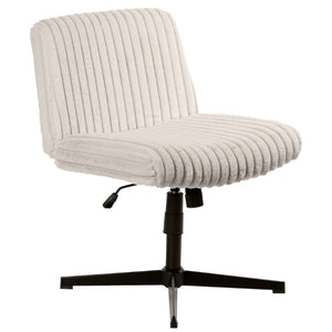 Faux Fur Swivel Gaming Chair with Adjustable Height Rolling Base for Modern Setups