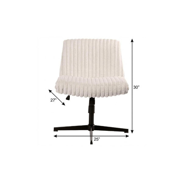 Faux Fur Swivel Gaming Chair with Adjustable Height Rolling Base for Modern Setups