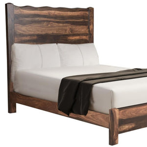 Five Piece Solid Wood Bedroom Suite with Vanity Mirror Rich Espresso Finish