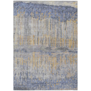 Abstract Washable Polyester Area Rug for Indoor Outdoor Patios Living Rooms and High Traffic Zones