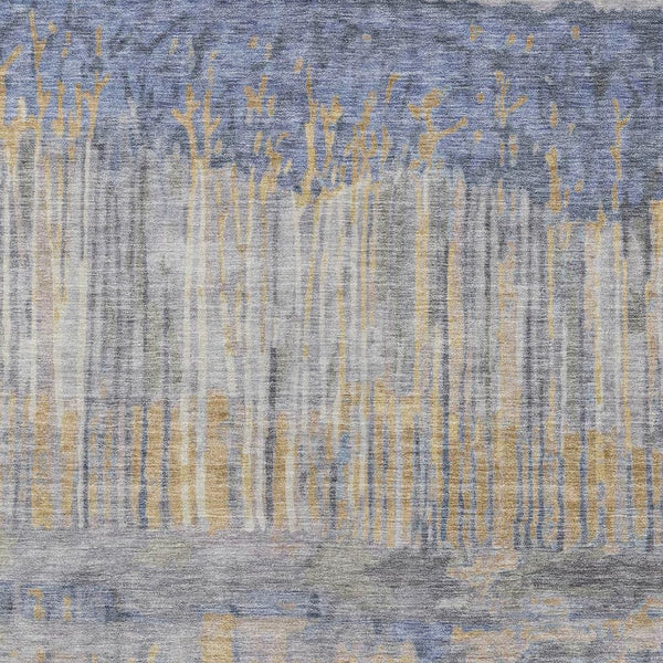 Abstract Washable Polyester Area Rug for Indoor Outdoor Patios Living Rooms and High Traffic Zones