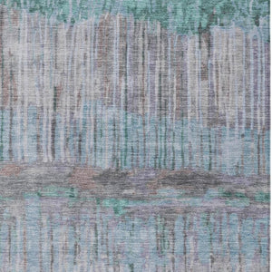Abstract Washable Polyester Area Rug for Indoor Outdoor Patios Living Rooms and Foyers