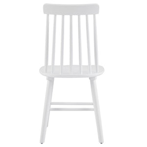Set of 2 Windsor Spindle Back Solid Wood Dining Chairs for Farmhouse Kitchens