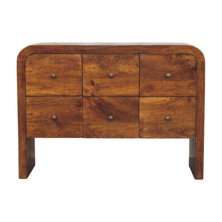 HomeRoots 43 Inch Solid Wood Sideboard Buffet Cabinet for Dining Room Storage and Display 724400