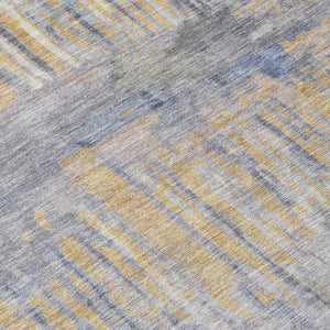 Abstract Washable Polyester Area Rug for Indoor Outdoor Patios Living Rooms and High Traffic Zones