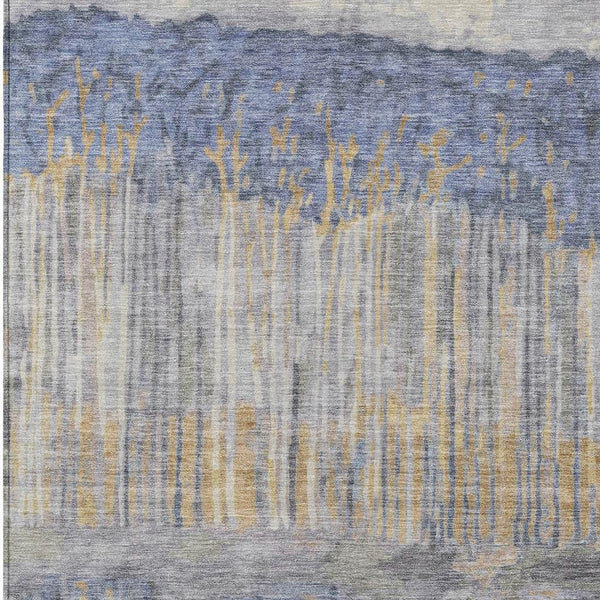 Abstract Washable Polyester Area Rug for Indoor Outdoor Patios Living Rooms and High Traffic Zones