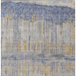 Abstract Washable Polyester Area Rug for Indoor Outdoor Patios Living Rooms and High Traffic Zones