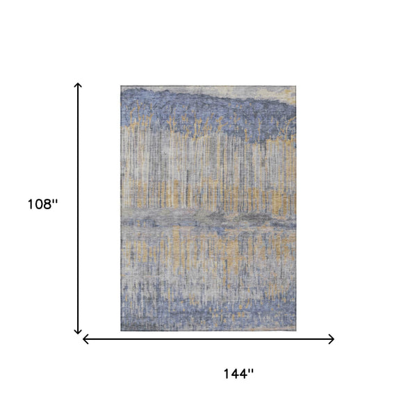Abstract Washable Polyester Area Rug for Indoor Outdoor Patios Living Rooms and High Traffic Zones