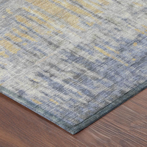 Abstract Washable Polyester Area Rug for Indoor Outdoor Patios Living Rooms and High Traffic Zones