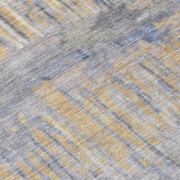 Abstract Washable Polyester Area Rug for Indoor Outdoor Patios Living Rooms and High Traffic Zones