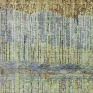 Abstract Washable Polyester Area Rug for Indoor Outdoor Patio Living Room Neutral Tones