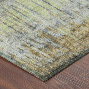 Abstract Washable Polyester Area Rug for Indoor Outdoor Patio Living Room Neutral Tones