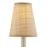 Natural Grasscloth Tapered Chandelier Shade