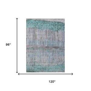 Abstract Washable Polyester Area Rug for Indoor Outdoor Patios Living Rooms and Foyers