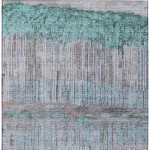 Abstract Washable Polyester Area Rug for Indoor Outdoor Patios Living Rooms and Foyers