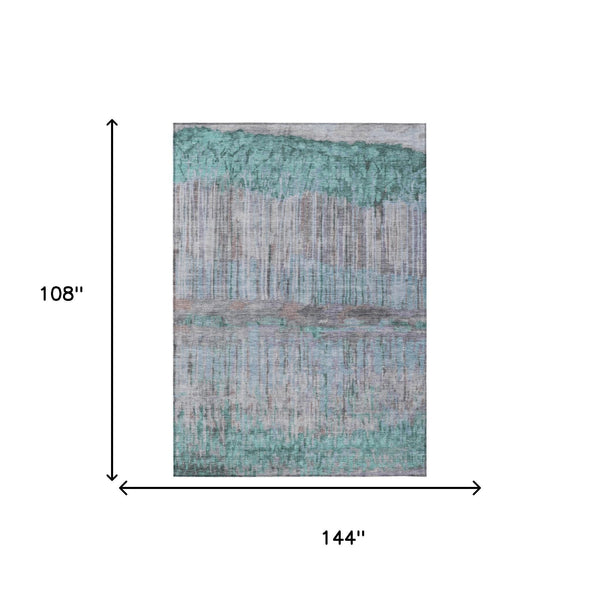 Abstract Washable Polyester Area Rug for Indoor Outdoor Patios Living Rooms and Foyers