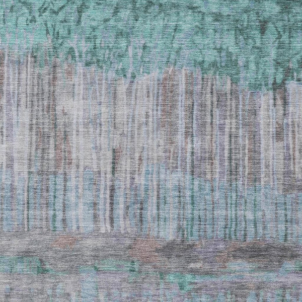 Abstract Washable Polyester Area Rug for Indoor Outdoor Patios Living Rooms and Foyers