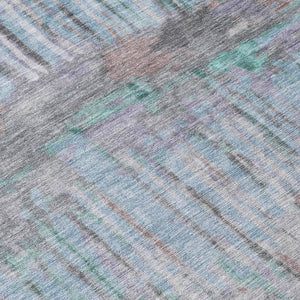 Abstract Washable Polyester Area Rug for Indoor Outdoor Patios Living Rooms and Foyers
