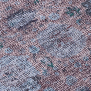 Abstract Washable Polyester Area Rug Low Pile for Indoor Outdoor Living Spaces and Patios