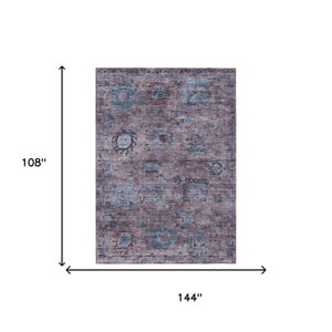 Abstract Washable Polyester Area Rug Low Pile for Indoor Outdoor Living Spaces and Patios