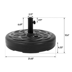 English Elm Umbrella Umbrella Base - Durable, Weather-Resistant Support For Secure Outdoor Umbrellas – Easy To Install! W640P245805-GIGA