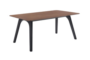 VIG Furniture Modrest Laken Mid-Century Walnut & Black Dining Table VGMAMIT-5119-DT