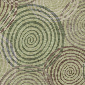 Geometric Polyester Area Rug Washable Indoor Outdoor with Felt Backing for Patio Living Room