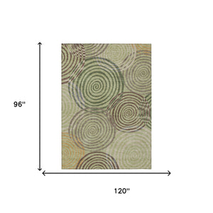 Geometric Polyester Area Rug Washable Indoor Outdoor with Felt Backing for Patio Living Room