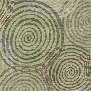 HomeRoots Geometric Polyester Area Rug Washable Indoor Outdoor with Felt Backing for Patio Living Room 10' x 14' 724658