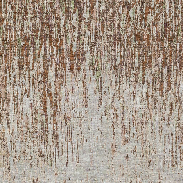 HomeRoots 8 X 10 Striped Washable Polyester Area Rug for Patios Living Rooms and Entryways 724842