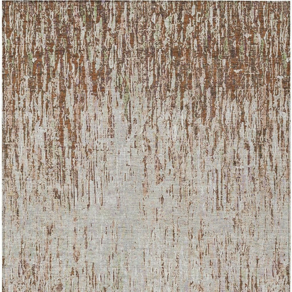 9x12 Striped Polyester Area Rug Washable Indoor Outdoor Patio Entryway Decor