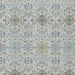 HomeRoots Washable Oriental Polyester Area Rug for Indoor Outdoor Patio and Living Room Spaces 5' x 8' 724882