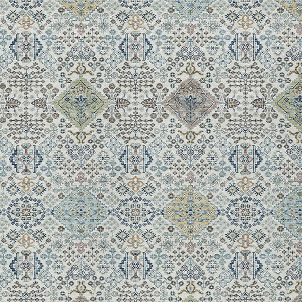 Washable Oriental Polyester Area Rug for Indoor Outdoor Patio and Living Room Spaces