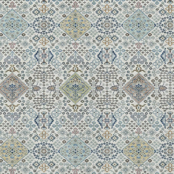 Washable Oriental Polyester Area Rug for Indoor Outdoor Patio and Living Room Spaces