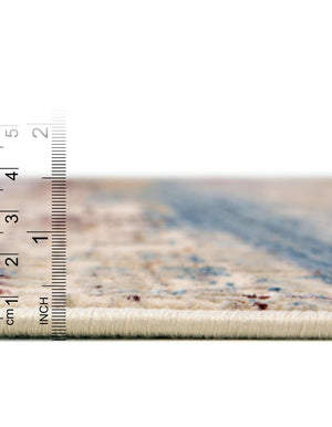 Unique Loom Deepa Beatriz Machine Made Abstract Rug Multi, Beige/Blue/Gray/Ivory/Navy Blue/Red 7' 10" x 9' 8"
