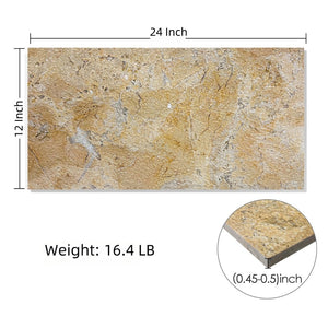 English Elm 12*24 Natural Marble Tile Leathered Finish Gold Beige Veining for Floors and Walls W1696P262328