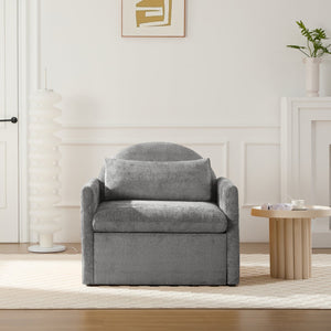 English Elm Modern Chenille Oversized Armchair With Pet-Friendly Nook | Perfect For Cozy Living Rooms & Bedrooms W2997P294104