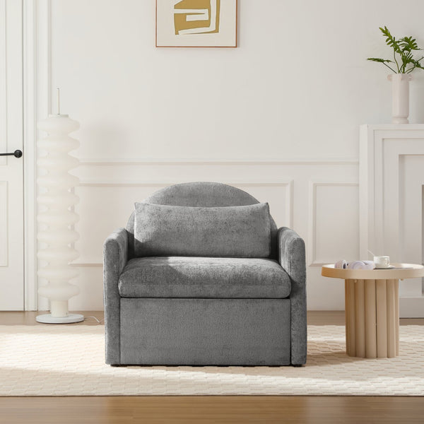 English Elm Modern Chenille Oversized Armchair With Pet-Friendly Nook | Perfect For Cozy Living Rooms & Bedrooms W2997P294104