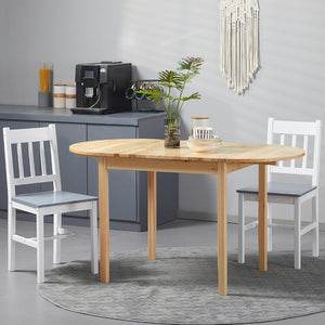 English Elm Dfw Solid Pine Drop Leaf Dining Table Expandable Space Saving Design for Small Homes W2301P425832