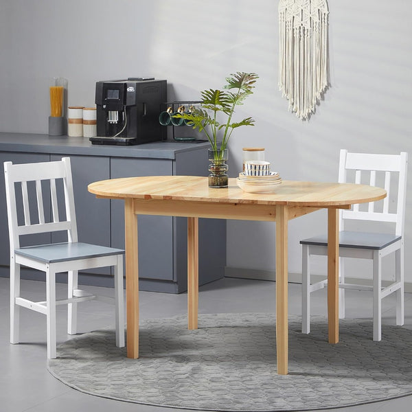 English Elm Dfw Solid Pine Drop Leaf Dining Table Expandable Space Saving Design for Small Homes W2301P425832