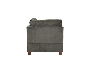English Elm Modular 2-Piece Gray Chenille Set - Flexible Seating For Modern Living Rooms & Lounges, Durable Comfort B089S00001