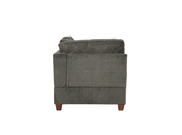 English Elm Modular 2-Piece Gray Chenille Set - Flexible Seating For Modern Living Rooms & Lounges, Durable Comfort B089S00001