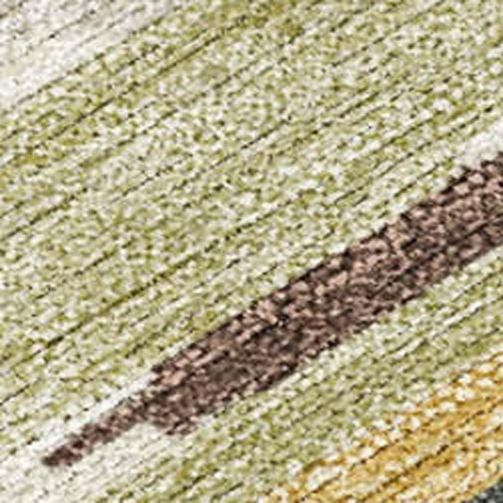 HomeRoots Tribal Pattern Washable Polyester Area Rug for Indoor Outdoor Patios and Living Rooms 5' x 8' 725405