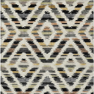 8 X 10 Tribal Polyester Area Rug Washable Indoor Outdoor Patio Entryway Accent