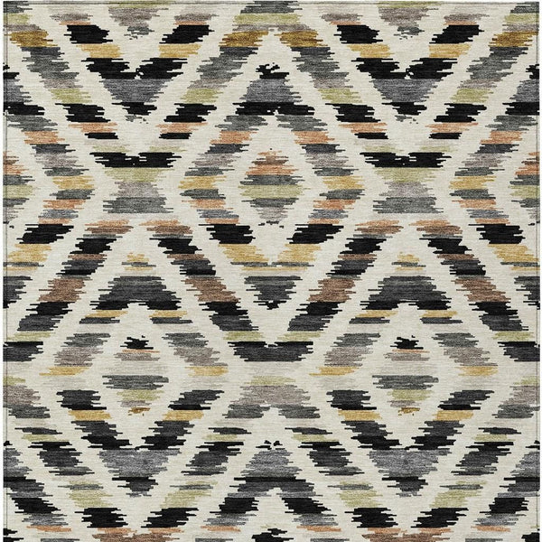 8 X 10 Tribal Polyester Area Rug Washable Indoor Outdoor Patio Entryway Accent