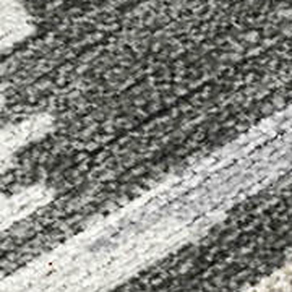 HomeRoots 8' Round Tribal Geometric Washable Polyester Rug for Indoor Outdoor Patios 725436
