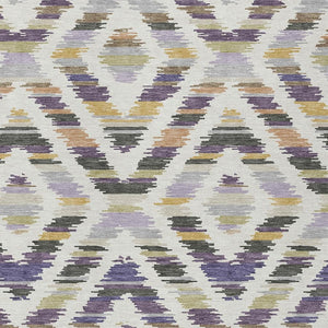 Tribal Polyester Area Rug Machine Washable Purple Lavender for Indoor Outdoor Patio Living Room
