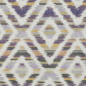 Tribal Polyester Area Rug Machine Washable Purple Lavender for Indoor Outdoor Patio Living Room